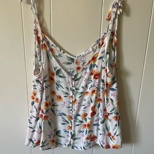 Tie Sleeve Cami/tank top - Lush